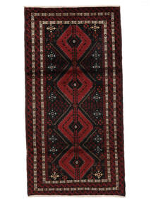 Koberec Beluch 97X190 Černá/Tmavě Červená (Vlna, Persie/Írán)