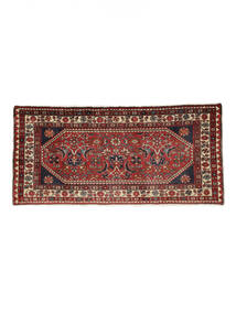 55X110 絨毯 ハマダン オリエンタル ダークレッド/ブラック (ウール, ペルシャ/イラン) Carpetvista