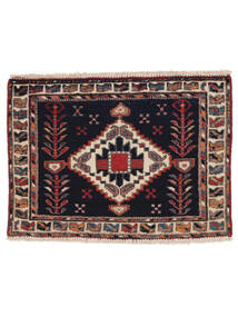 Afshar/Sirjan Rug 50X67 Black/Brown Wool, Persia/Iran Carpetvista