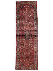  Persian Hamadan Rug 110X330 Dark Red/Black Carpetvista