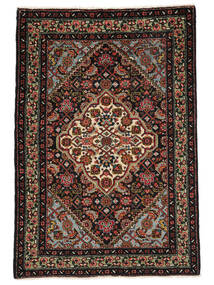  70X110 Ardebil Rug Black/Dark Red Persia/Iran Carpetvista