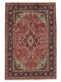 200X296 Täbriz Teppich Orientalischer Dunkelrot/Schwarz (Wolle, Persien/Iran) Carpetvista