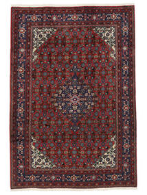 195X285 Ardebil Teppich Orientalischer Schwarz/Dunkelrot (Wolle, Persien/Iran) Carpetvista