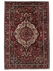 220X333 絨毯 バクティアリ オリエンタル ブラック/ダークレッド (ウール, ペルシャ/イラン) Carpetvista