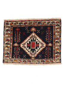 Afshar/Sirjan Rug 50X70 Black/Dark Red Wool, Persia/Iran Carpetvista