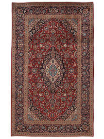  Orientalischer Keshan Teppich 200X324 Dunkelrot/Schwarz Wolle, Persien/Iran Carpetvista