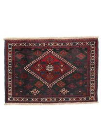  Persischer Afshar/Sirjan Teppich 60X95 Schwarz/Dunkelrot (Wolle, Persien/Iran)