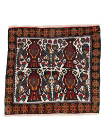  Oriental Afshar/Sirjan Rug 70X75 Square Black/Dark Red Wool, Persia/Iran Carpetvista