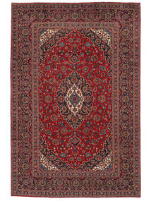  Orientalischer Keshan Teppich 208X315 Dunkelrot/Schwarz Wolle, Persien/Iran Carpetvista