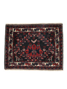 60X77 Afshar/Sirjan Rug Oriental Black/Dark Red (Wool, Persia/Iran) Carpetvista