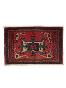 50X80 Tapete Oriental Afshar/Sirjan Preto/Vermelho Escuro (Lã, Pérsia/Irão) Carpetvista