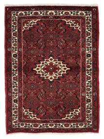  Persian Hosseinabad Rug 115X157 Black/Dark Red Carpetvista