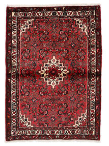107X146 Tapis Hosseinabad D'orient Noir/Rouge Foncé (Laine, Perse/Iran) Carpetvista