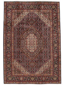  Orientalsk Tabriz Tæppe 205X295 Mørkerød/Sort Uld, Persien/Iran Carpetvista