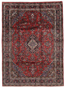 210X290 Hamadan Teppich Orientalischer Schwarz/Dunkelrot (Wolle, Persien/Iran) Carpetvista