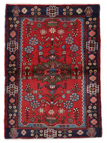  Hamadan Rug 115X160 Persian Wool Black/Dark Red Small Carpetvista