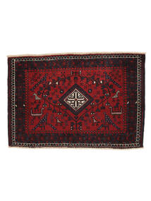  Persialainen Afshar/Sirjan Matot 57X80 Musta/Tummanpunainen Carpetvista