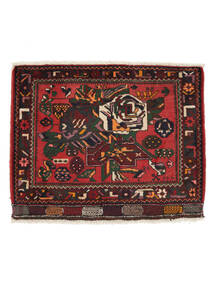 65X80 絨毯 アフシャル/Sirjan オリエンタル 黒/深紅色の (ウール, ペルシャ/イラン)