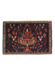  Afshar/Sirjan Rug 60X87 Persian Wool Black/Dark Red Small Carpetvista