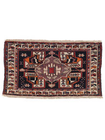 Afshar/Sirjan Rug 48X85 Black/Dark Red Wool, Persia/Iran Carpetvista
