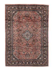  Persischer Hamadan Teppich 205X300 Schwarz/Braun (Wolle, Persien/Iran)