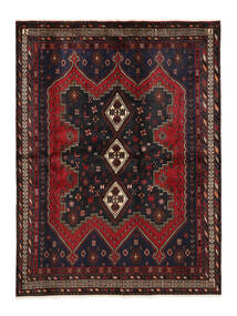 絨毯 アフシャル 175X230 ブラック/茶色 (ウール, ペルシャ/イラン)