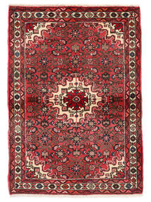  Hosseinabad Rug 102X145 Persian Wool Dark Red/Black Small Carpetvista