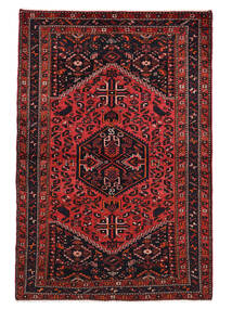  Persian Hamadan Rug 140X210 Black/Dark Red (Wool, Persia/Iran)