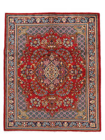 絨毯 ペルシャ ウィス 158X195 ダークレッド/ブラック (ウール, ペルシャ/イラン)