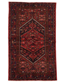  Orientalsk Hamadan Teppe 130X215 Svart/Mørk Rød Ull, Persia/Iran Carpetvista
