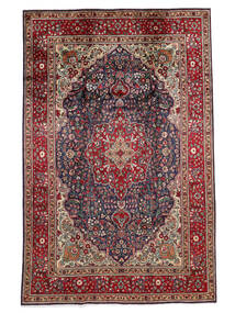  200X310 Tabriz Teppe Mørk Rød/Svart Persia/Iran Carpetvista