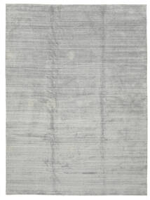  300X400 Bamboo Silk Loom Rug Grey/Dark Grey India Carpetvista