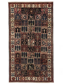 絨毯 バクティアリ 170X308 ブラック/茶色 (ウール, ペルシャ/イラン)