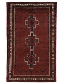 絨毯 ペルシャ アフシャル/Sirjan 160X263 ブラック/ダークレッド (ウール, ペルシャ/イラン)