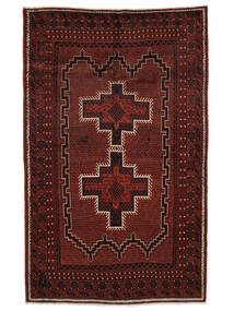 絨毯 ペルシャ アフシャル/Sirjan 160X255 ブラック/ダークレッド (ウール, ペルシャ/イラン)