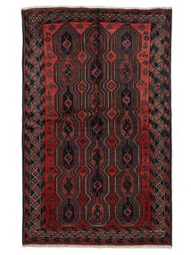  Orientalsk Lori Tæppe 145X228 Sort/Mørkerød Uld, Persien/Iran Carpetvista