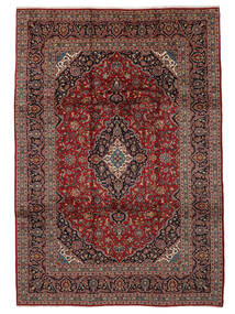 Tapete Oriental Kashan 250X350 Vermelho Escuro/Preto Grande (Lã, Pérsia/Irão)
