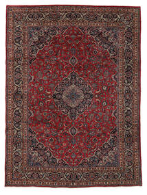  Orientalsk Mashad Teppe 245X330 Svart/Mørk Rød Ull, Persia/Iran Carpetvista
