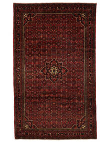  Hamadan Rug 207X340 Persian Wool Black/Dark Red 