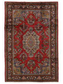  Persialainen Golpayegan Matot 210X315 Musta/Tummanpunainen Carpetvista