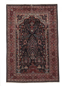  Oriental Kashmar Rug 193X285 Black/Dark Red Wool, Persia/Iran Carpetvista