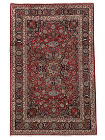 絨毯 ペルシャ マシュハド 200X305 茶色/ブラック (ウール, ペルシャ/イラン)