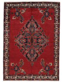  165X233 Afshar Teppich Dunkelrot/Schwarz Persien/Iran Carpetvista