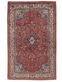 135X220 Sarough Fine Tæppe Orientalsk Mørkerød/Brun (Uld, Persien/Iran) Carpetvista