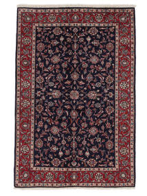  Keshan Fine Tappeto 134X203 Persiano Di Lana Nero/Rosso Scuro Piccolo Carpetvista