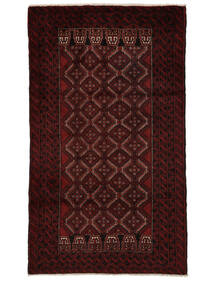 108X190 Alfombra Oriental Belouch Negro/Rojo Oscuro (Lana, Persia/Irán) Carpetvista