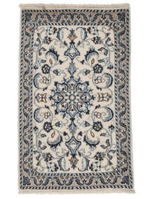  Oriental Nain Rug 57X93 Dark Grey/Beige Wool, Persia/Iran Carpetvista