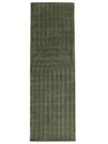  80X250 Pequeno Eve Tapete - Verde Floresta Lã