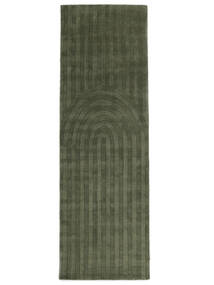  80X350 Malý Eve Koberec - Lesní Zelená Vlna