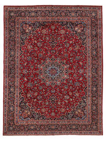 Maschad Teppich 300X395 Dunkelrot/Schwarz Großer Wolle, Persien/Iran Carpetvista